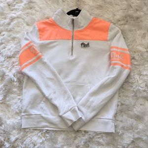 Pink quarter zip